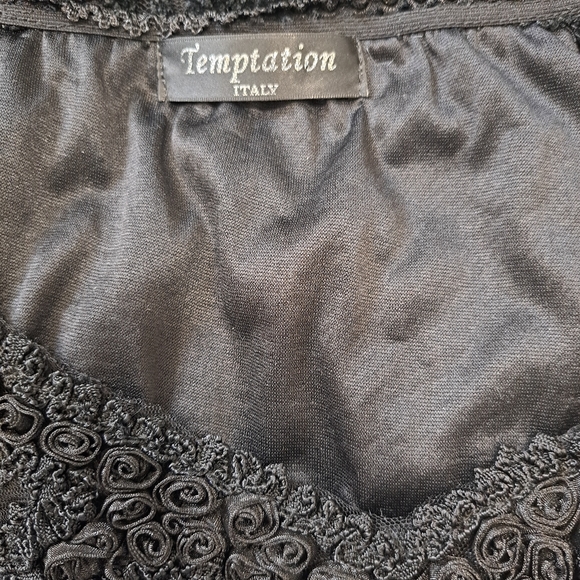 Italian Tempation Black Lace Top - Picture 9 of 9